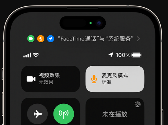 乐至苹果授权维修网点分享iPhone在通话时让你的声音更清晰 