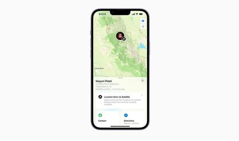 乐至苹果14维修分享iPhone14系列中 FindMy功能通过卫星分享位置方法教程 