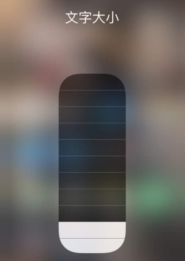 乐至苹果手机维修分享小技巧：在 iPhone 控制中心快速调节字体大小 